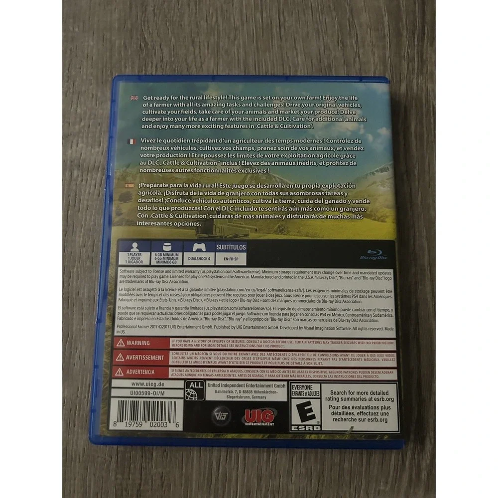 Professional Farmer 2017 Gold Edition PS4 Sony PlayStation 4 Simulation Game